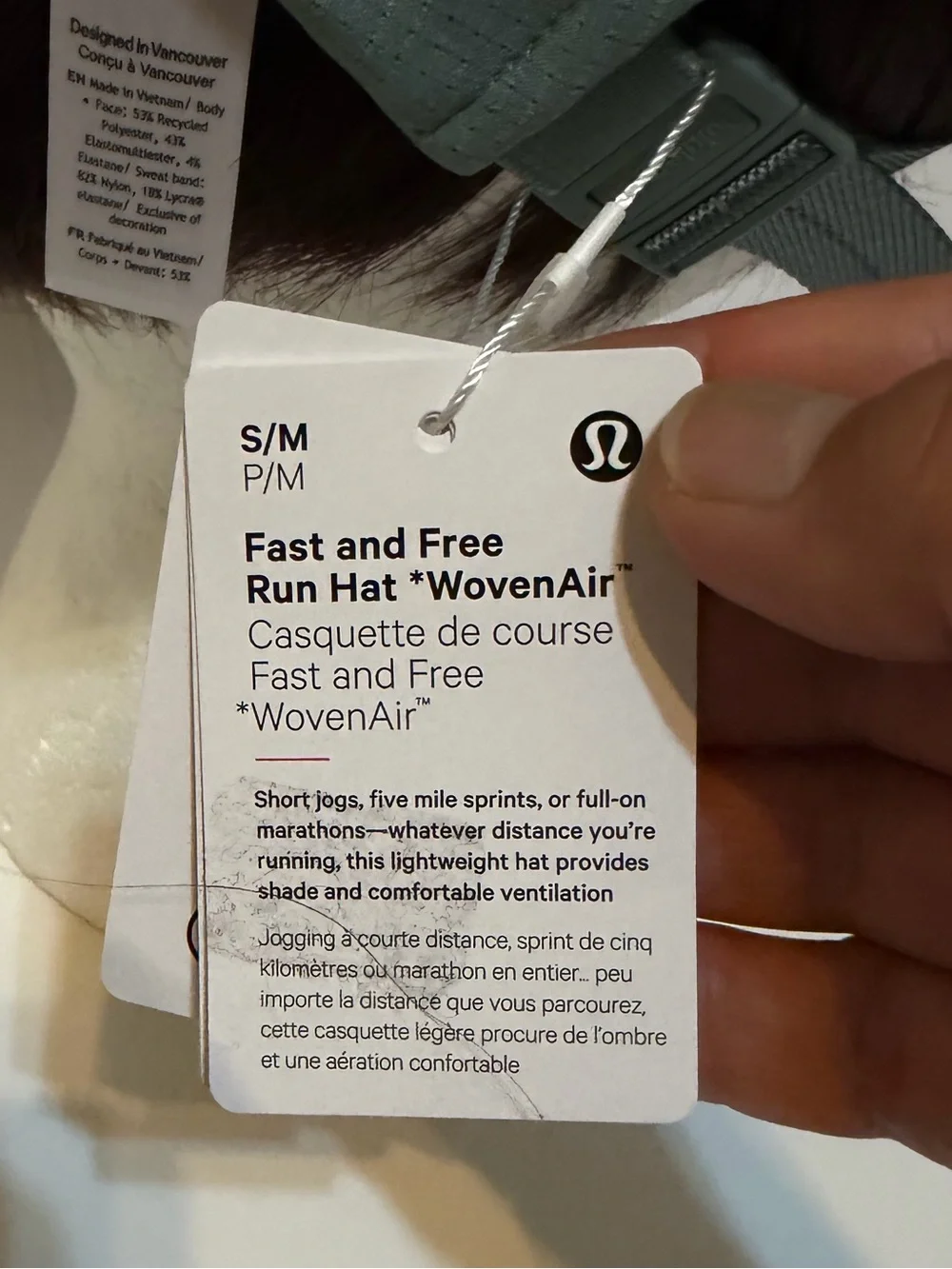 lululemon athletica fast and free WovenAir Athletic Cap  crater blue